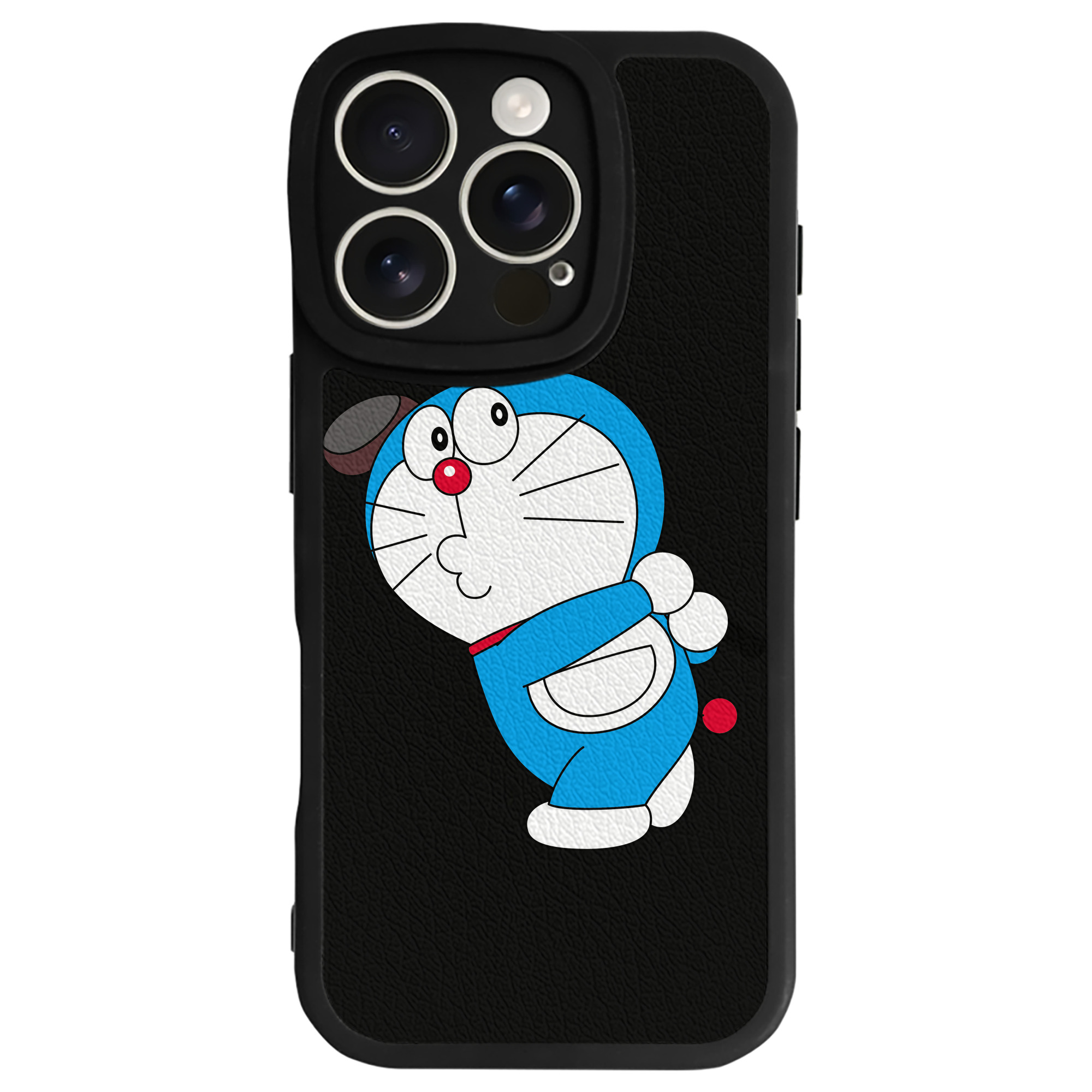 （画像用） ドラえもん Doraemon 【iPhone 16シリーズ対応】シリコンスマホケース（レザー調） 材質：シリコン